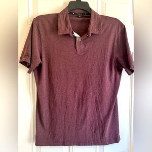 Public Rec Polo‎ Shirt Men's Medium Red Short Sleeve Stretch Wicking Golf Tencel